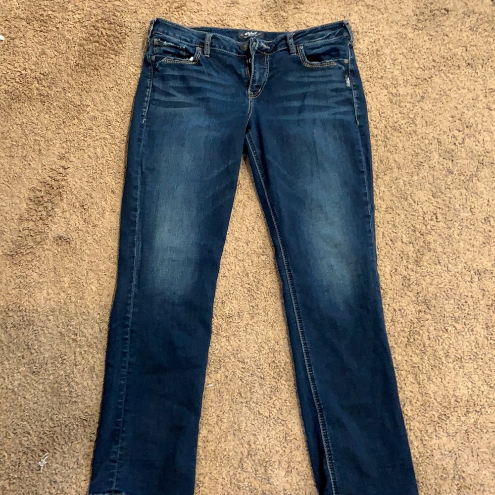 Silver Avery straight leg